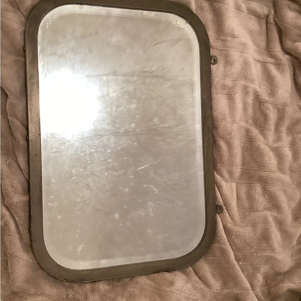 Antique Brasscrafters Framed Mirror circa 1905 Barbers Mirror M OFFERS - Picture 2 of 11